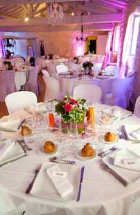 Décoration de table pour un mariage très chic